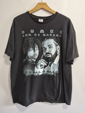 Drake and 21 Savage Its All a Blur Tour 2023 Concert Tee Size XL